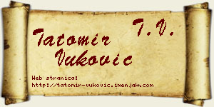 Tatomir Vuković vizit kartica